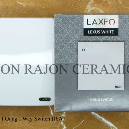 LEXUS WHITE 1 Gang 1 Way Switch (16A)