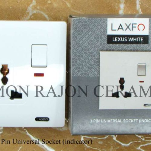 LEXUS WHITE 3 Pin Universal Socket (Indicator)