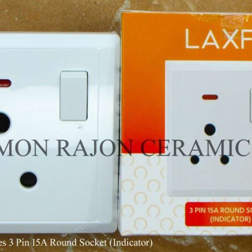 GLACIER Series 3 Pin 15A Round Socket (Indicator)