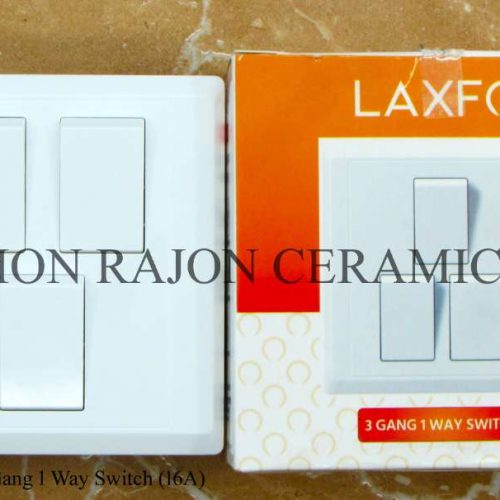 GLACIER Series 3 Gang 1 Way Switch (16A)