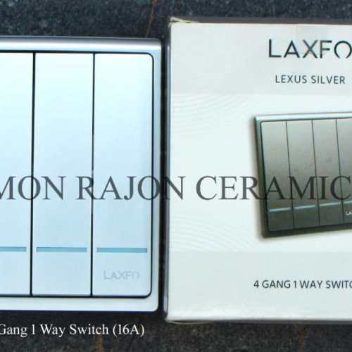 LEXUS SILVER 4 Gang 1 Way Switch (16A)