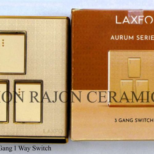 AURUM Series 3 Gang 1 Way Switch
