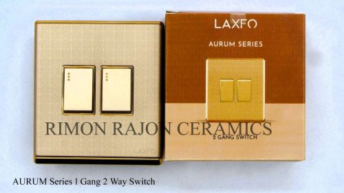 AURUM Series 2 Gang 1 Way Switch