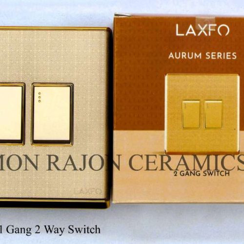 AURUM Series 2 Gang 1 Way Switch